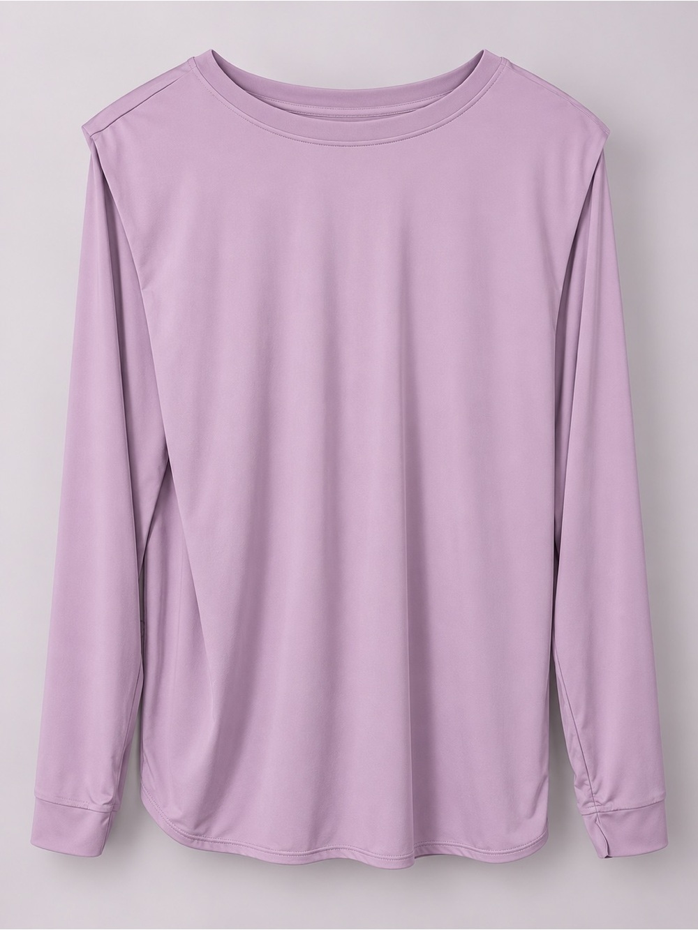 HALARA Lilac Long Sleeve Crew Neck Tee